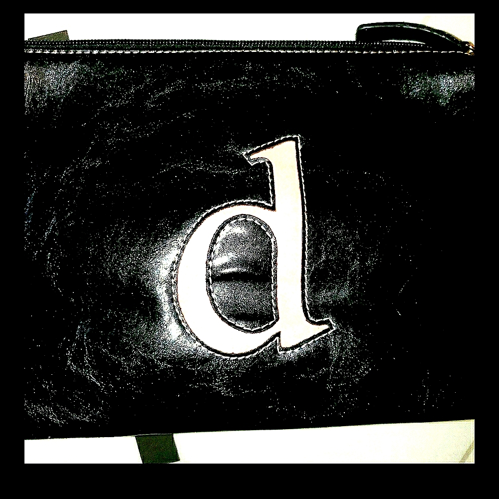 Black & Pink Leather Purse by Sabina